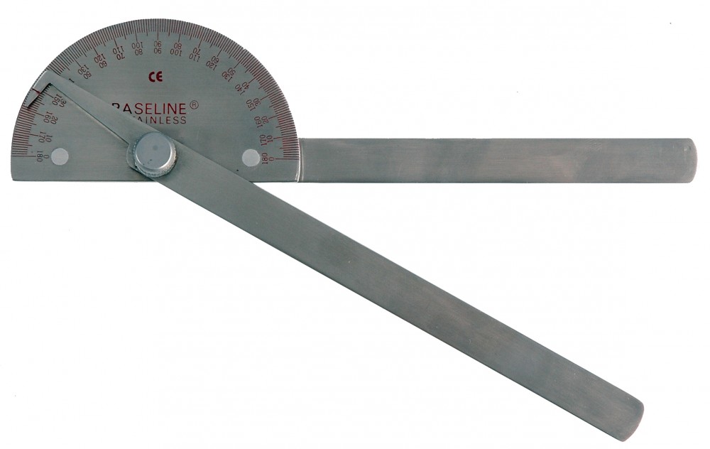 Goniomètre métal 180° - 20 cm